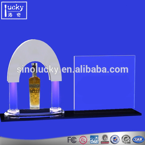 Lighted arch shape led bottle glorifier display stand for advertising